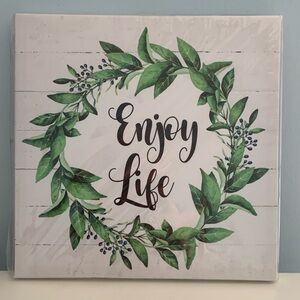 Canvas picture “Enjoy Life “ NWOT